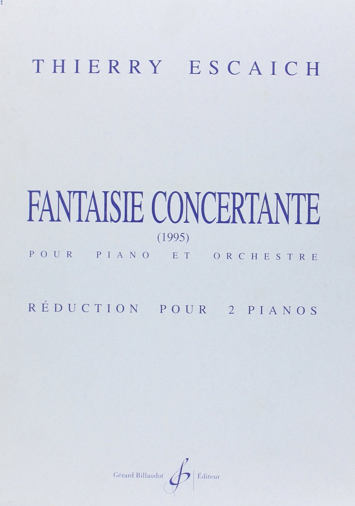 Fantaisie concertante book