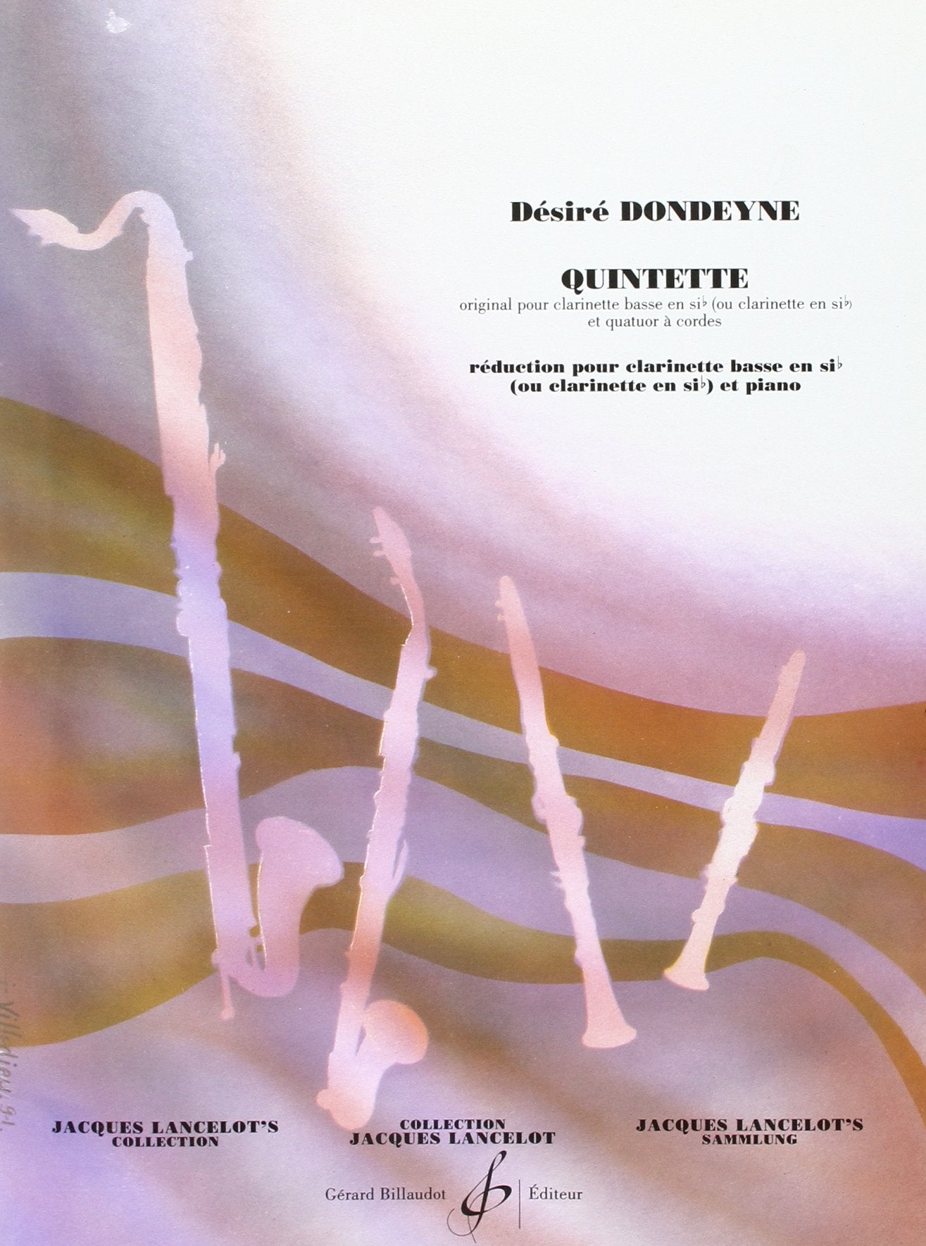 Quintette pour clarinette basse en sib et quat a cordes - red book