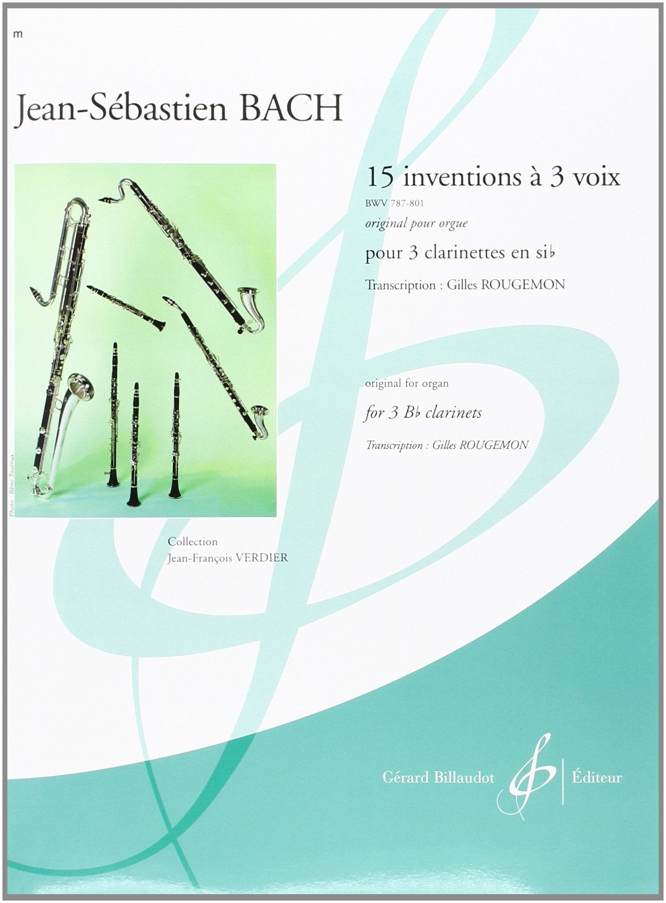 15 inventions a 3 voix bwv 787-801 book