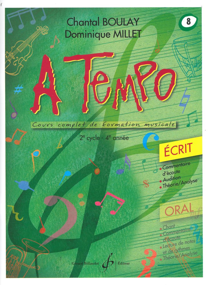 A tempo - partie ecrite - volume 8 book