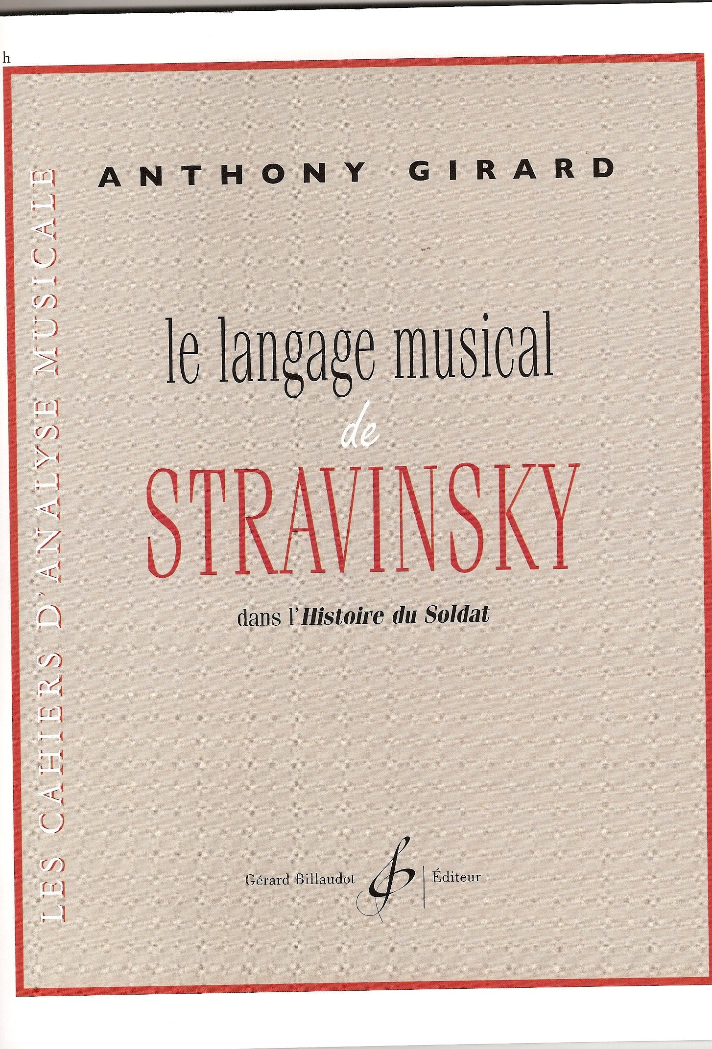 Le langage musical de stravinsky dans l'histoire du soldat book