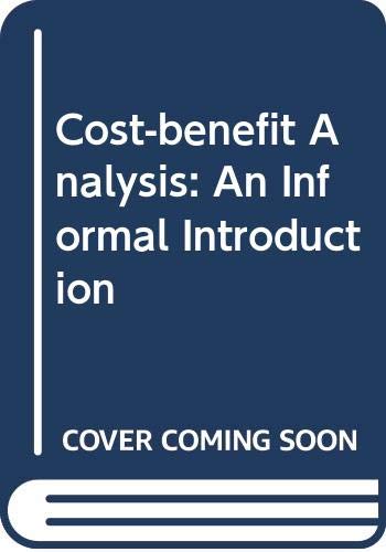 Product Image: Cost-benefit Analysis: An Informal Introduction