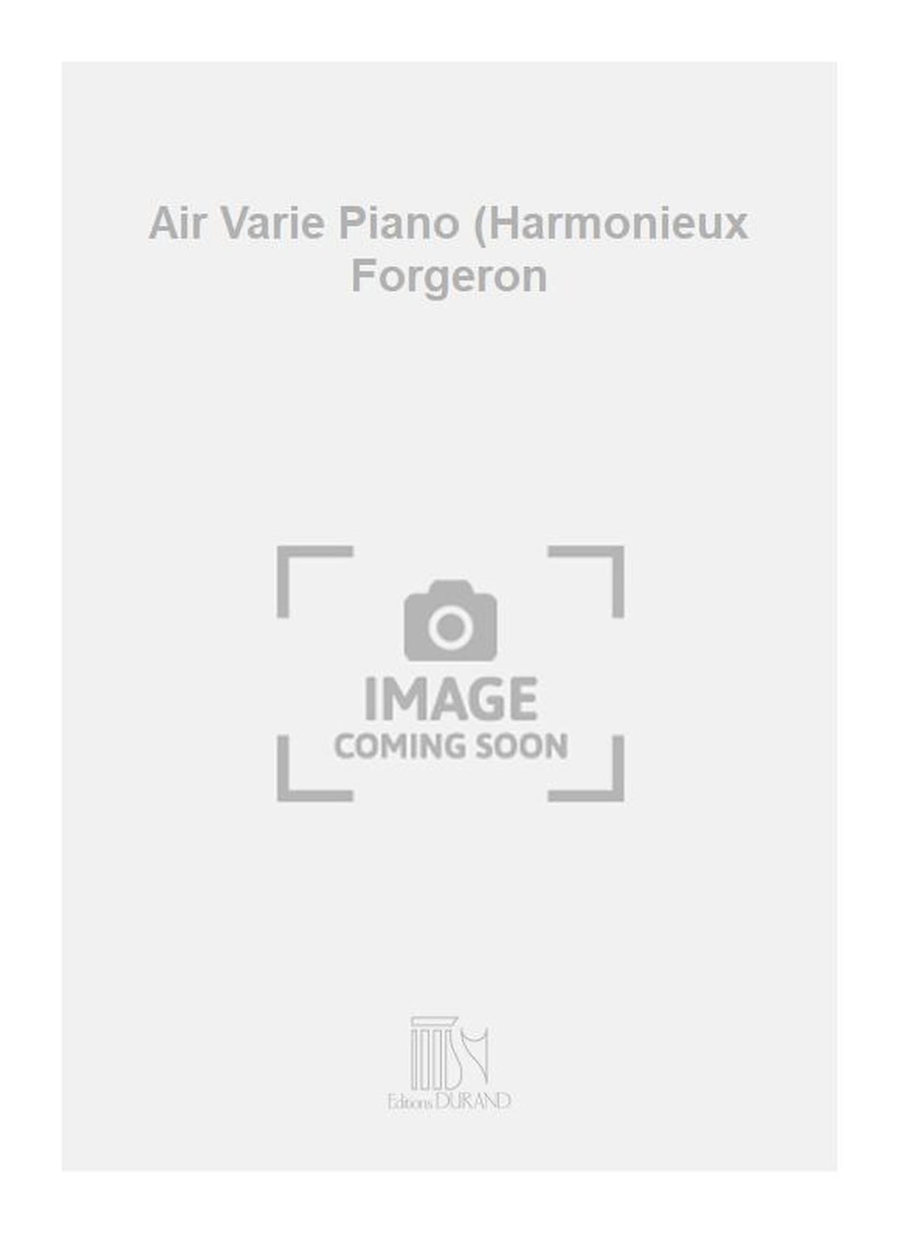 Air Varie Piano (Harmonieux Forgeron book