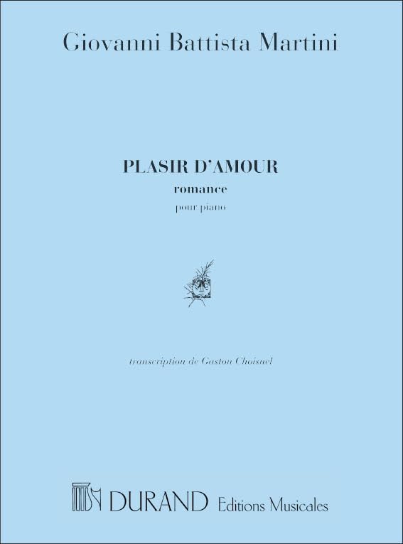 Plaisir D'Amour Piano book