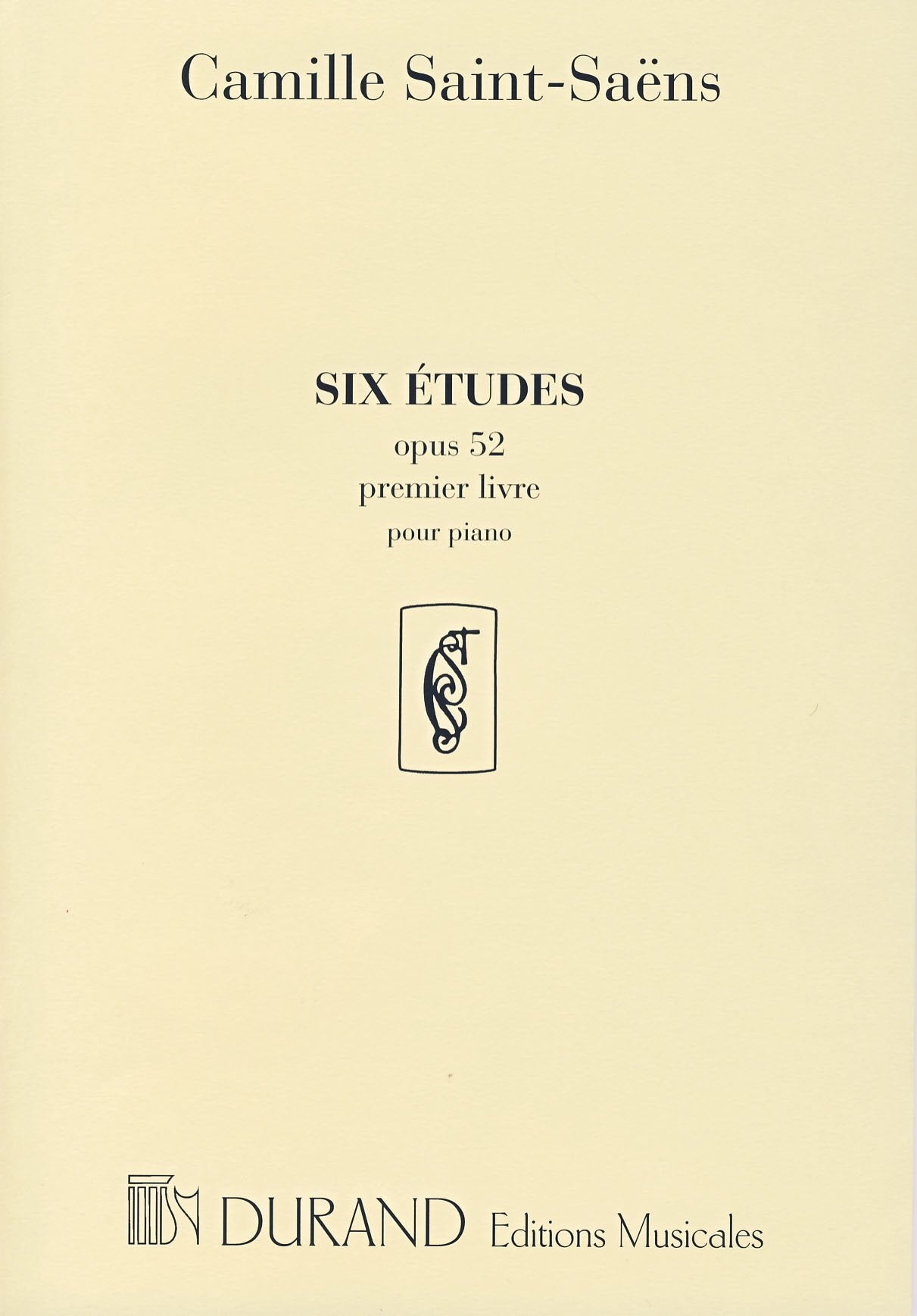 Etudes Op 52 Vol 1 Piano book