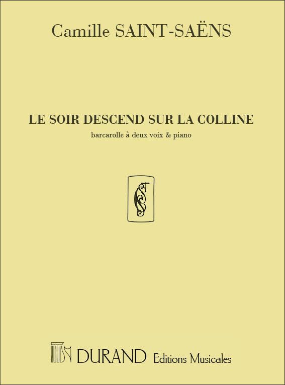 Le Soir Descend...2 Voix-Piano book