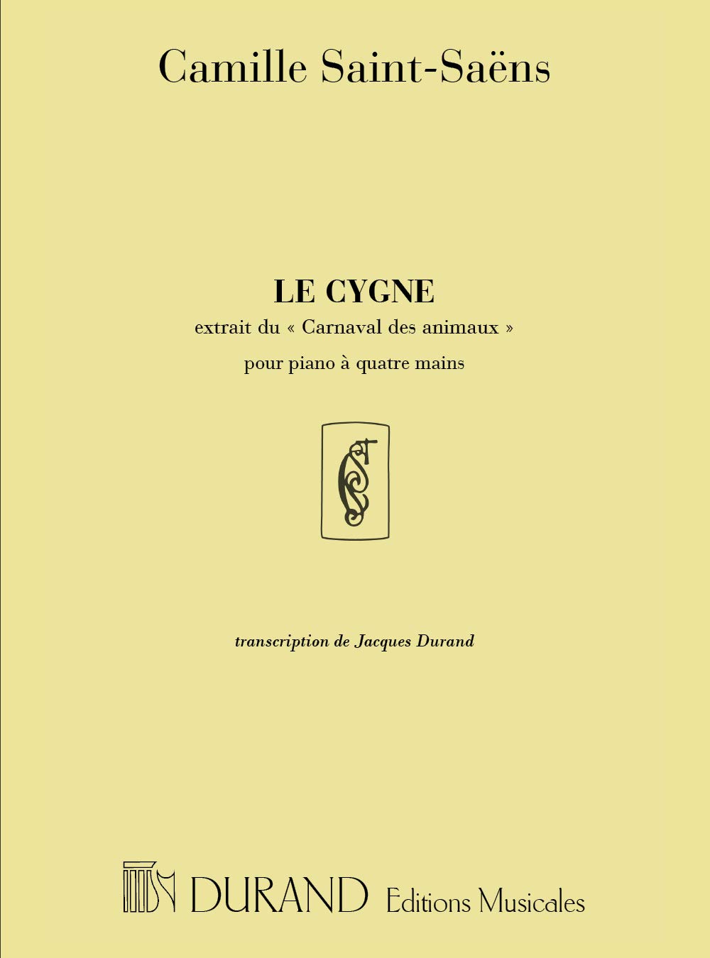 Le Cygne- Pour Piano 4 Mains book