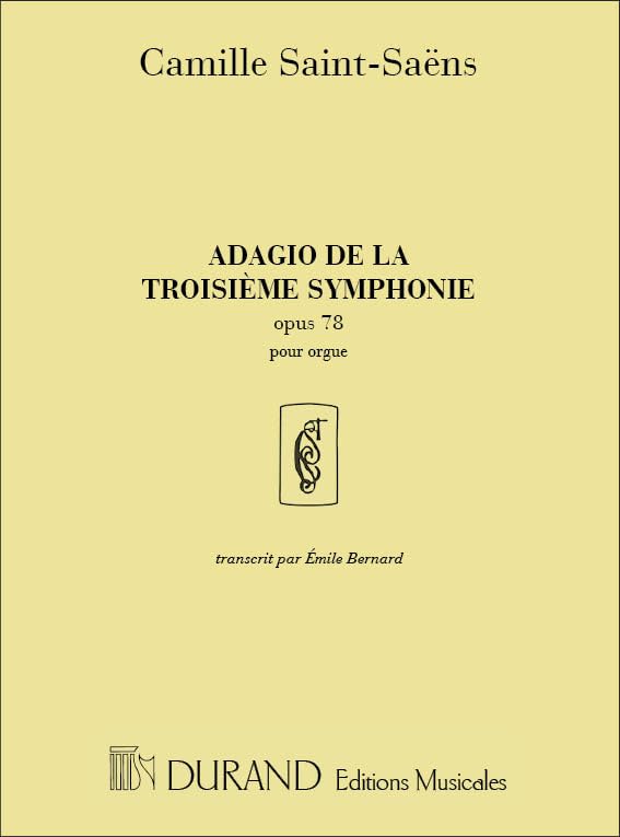 Symphonie N 3 Adagio Orgue book