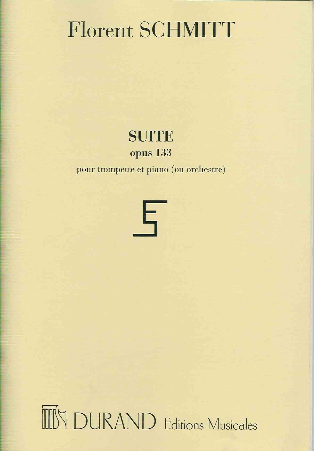 Suite en trois parties, opus 133 trompette book