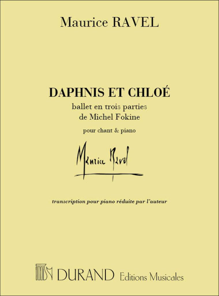 Daphnis Ballet Piano Avec Choeur book