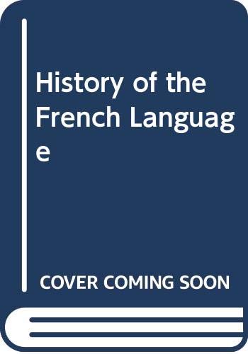 A History of the French Language book