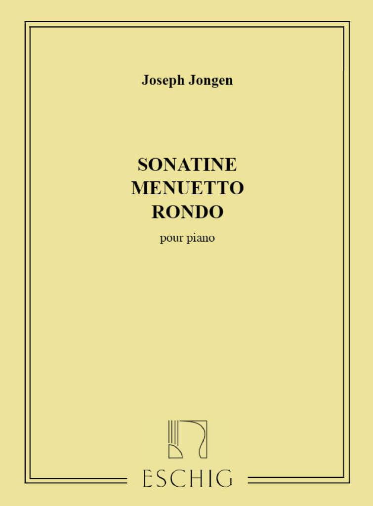 Sonatine Menuetto Et Rondo Piano. Partitur book