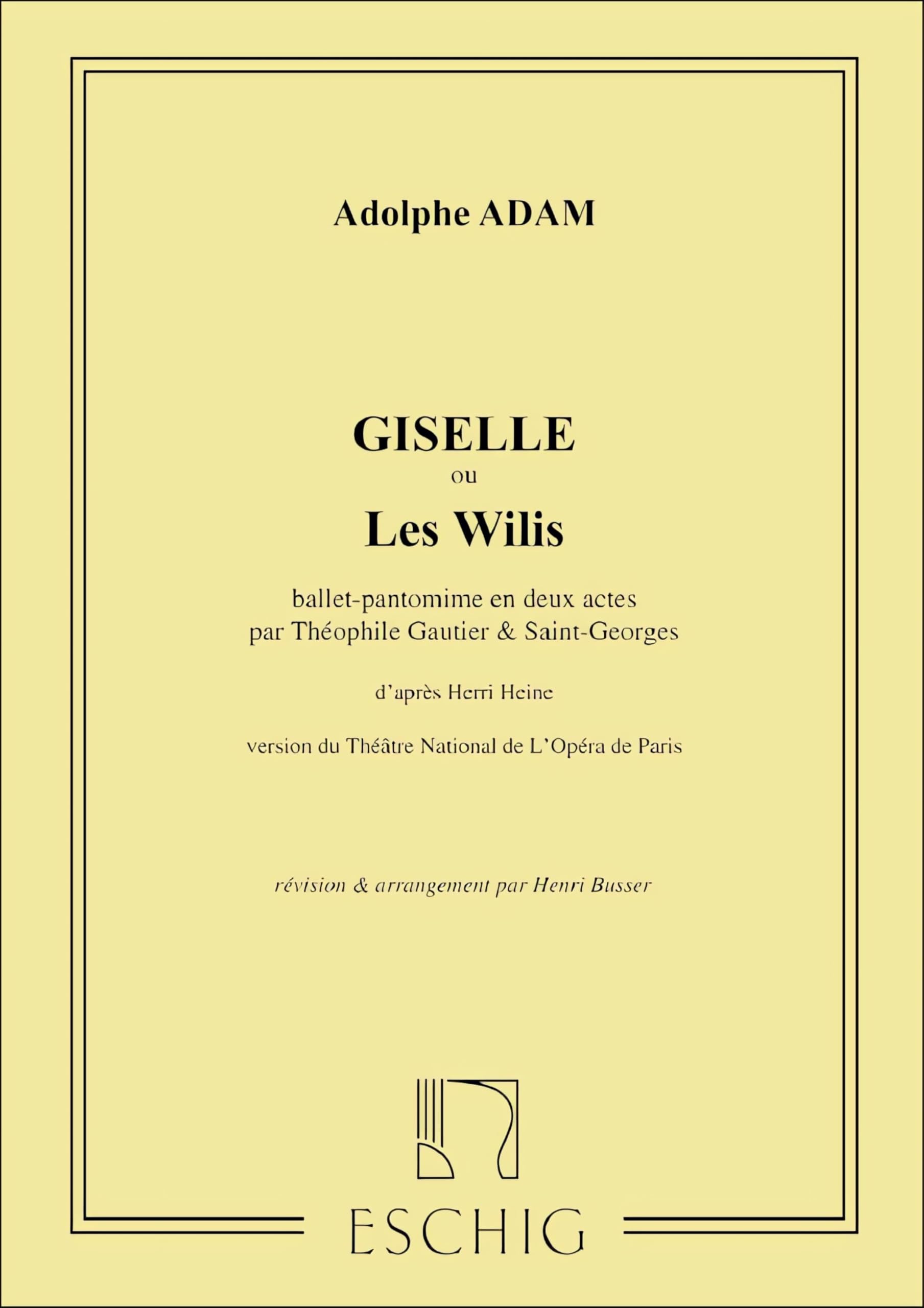 Giselle ballet piano (busser) piano book
