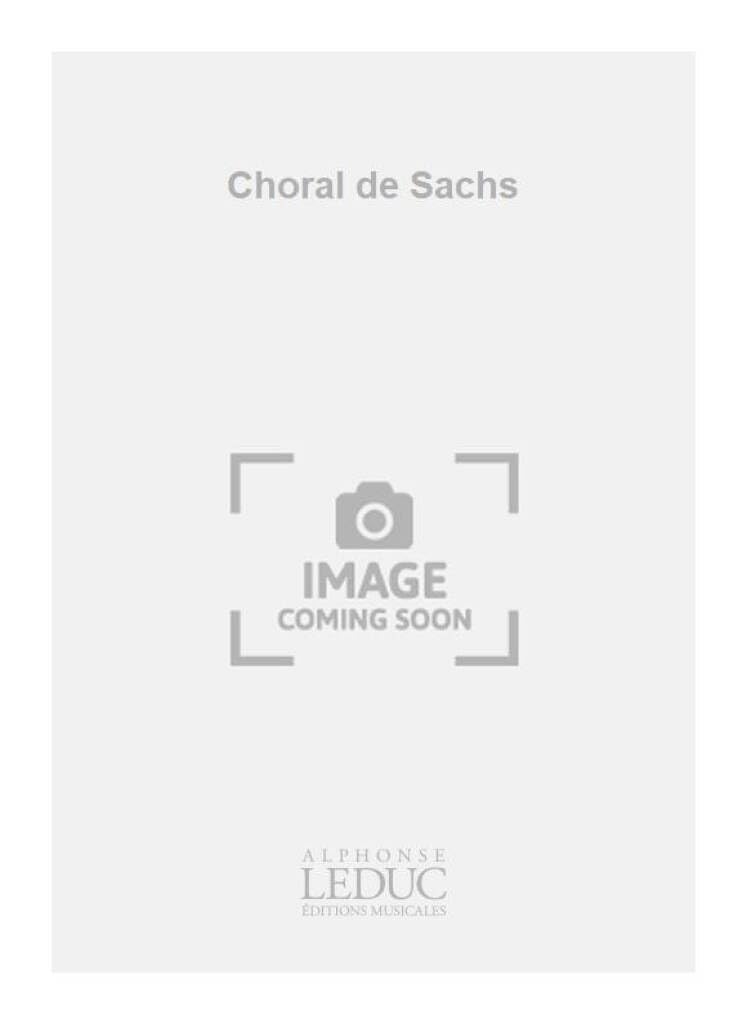 Richard wagner: choral de sachs (choral-mixed a cappella) book