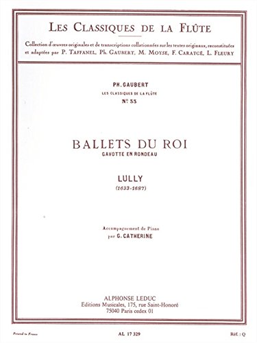 CLASSIQUE FLUTE N033 BALLETS DU ROI:GAVOTTE EN RONDEAU book
