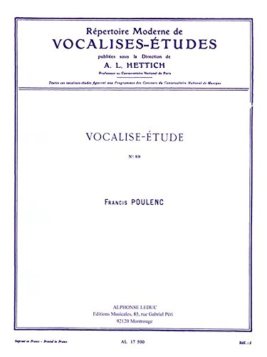 VOCALISE ETUDE N089 VOIX ELEVEES book