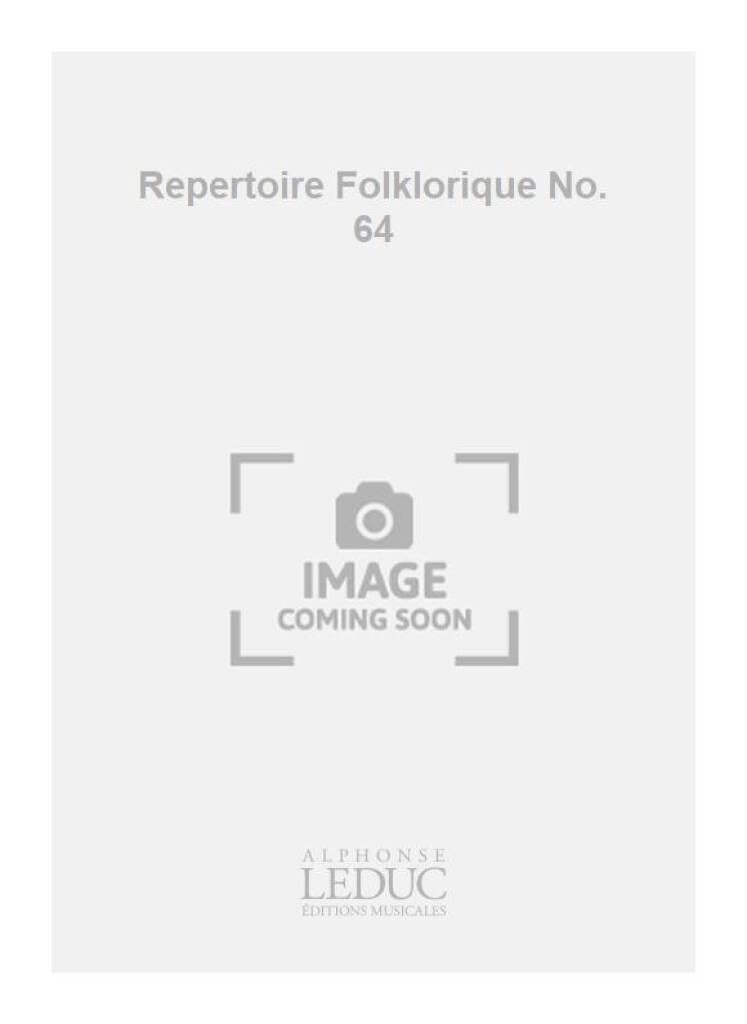 Delamoriniere repertoire folklorique no64 vogue vogue petit bateau 4pt book