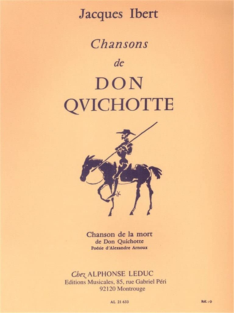 CHANSONS DE DON QUICHOTTE N04:CHANSON DE LA MORT CHANT ET PIANO book