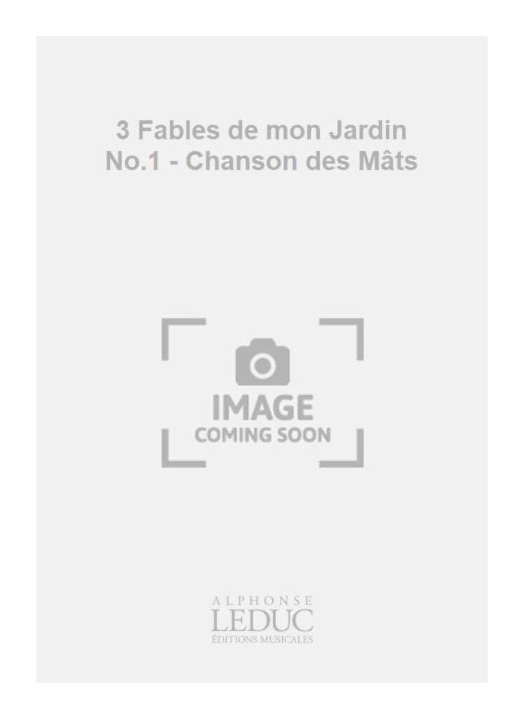 Jacques chailley : 3 fables de mon jardin no. 1 - detours de la vertu - choeur mixte a cappella book