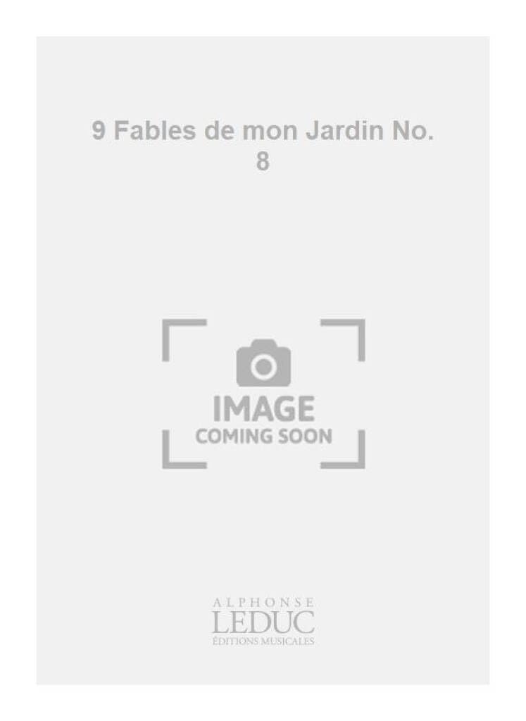 R. chagnon: 9 fables de mon jardin no.8: une perte irreparable (choral-mixed accompanied) book