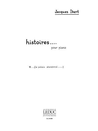 Jacques ibert: le palais abandonne (piano solo) piano book