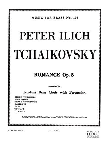 ROMANCE OP5 BRASS ENSEMBLE/PERC/SCORE/PARTS(PTION/PTIES)MFB104 book