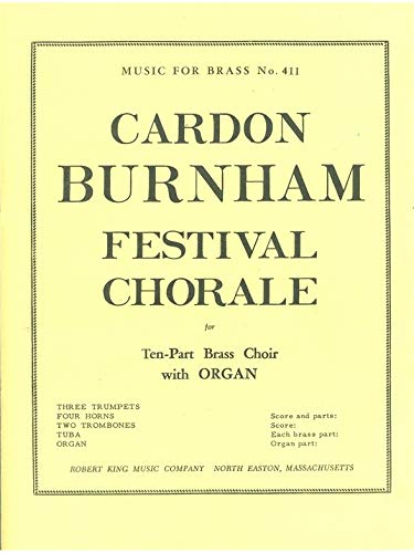 Cardon burnham: festival chorale (ensemble-brass 8 or more) book