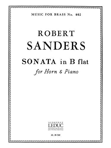 HORN SONATA HORN(COR) AND PIANO MFB802 book