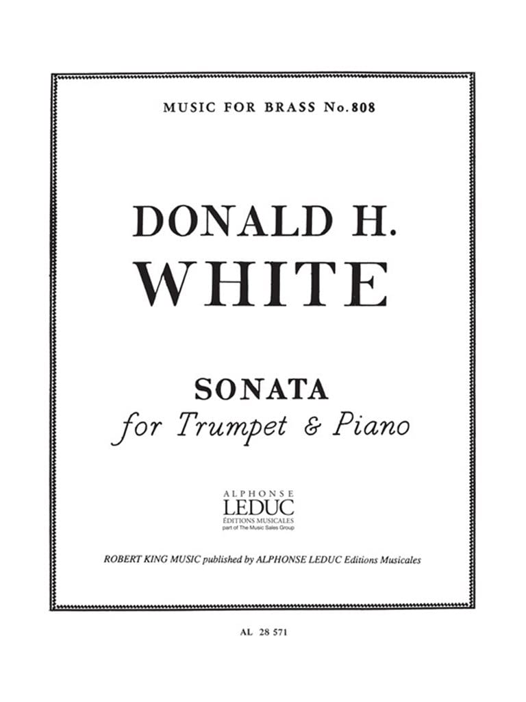 SONATA TRUMPET AND PIANO MFB808 book