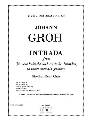 Johann groh: intrada (quintet-brass) book