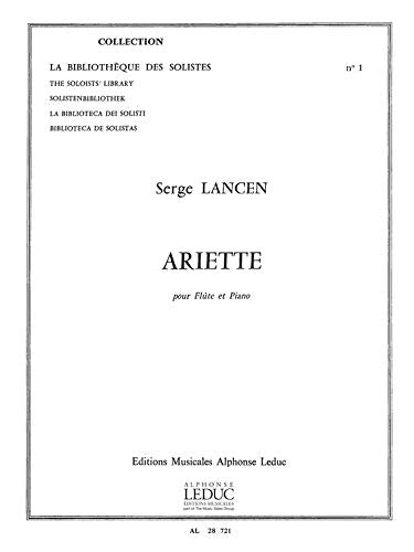 ARIETTE FLUTE ET PIANO (LM001) book