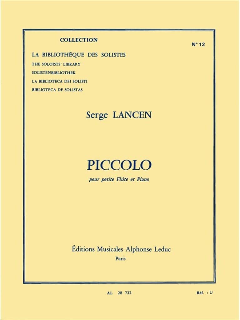 PICCOLO PETITE FLUTE ET PIANO (LM012) book