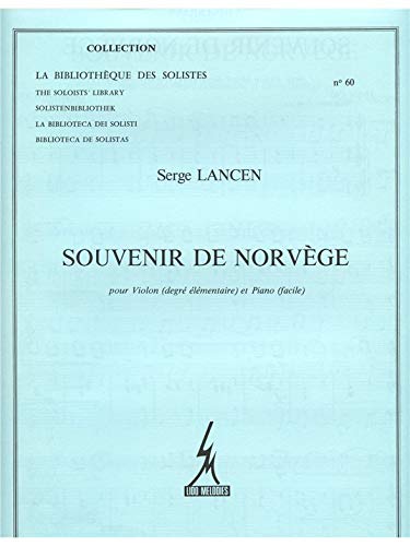SOUVENIR DE NORVEGE VIOLON ET PIANO (LM060) book