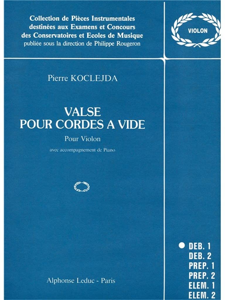 VALSES POUR CORDES A VIDE VIOLON ET PIANO (COLLECTION ROUGERON) book