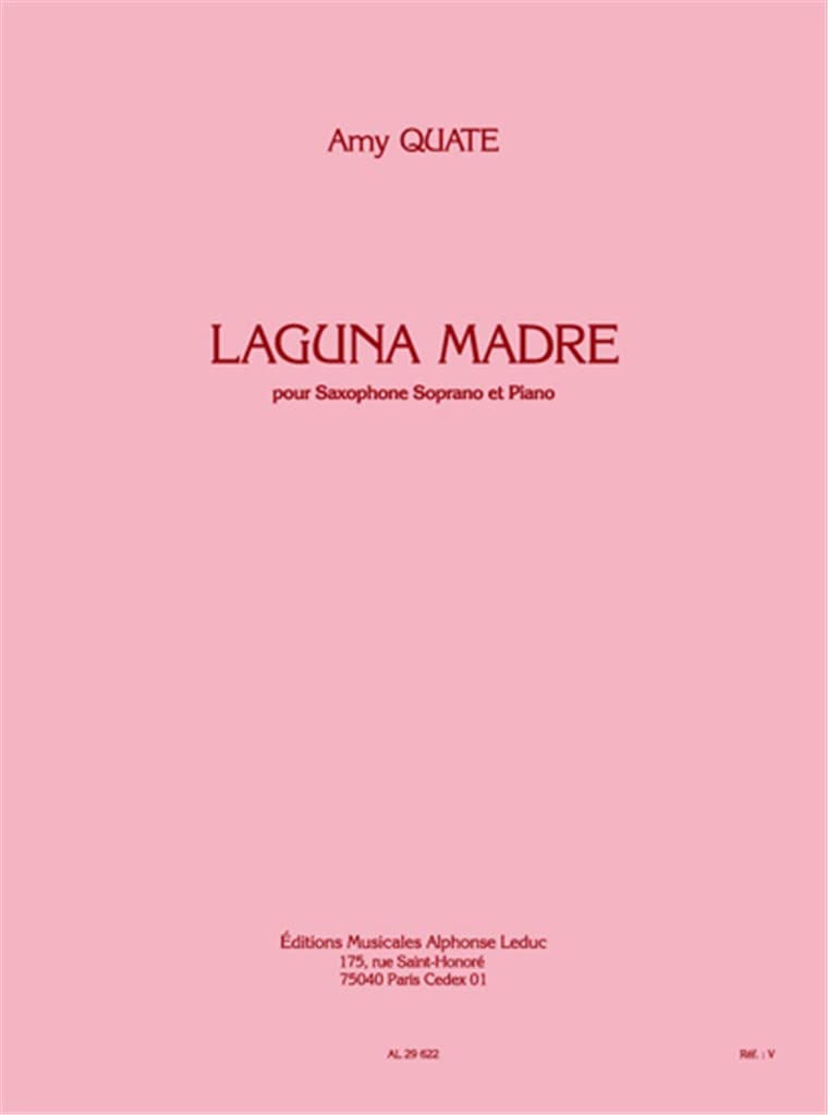 Quate: laguna madre (3'35'') for soprano saxophone and piano book
