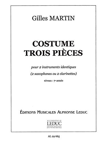 Gilles martin: costume (saxophones 2) book