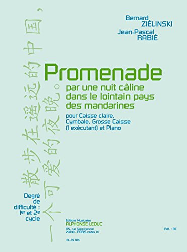 Bernard & jean-pascal zielinski b.& rabie: promenade pour une nuit caline... (percussion(s) & piano) book