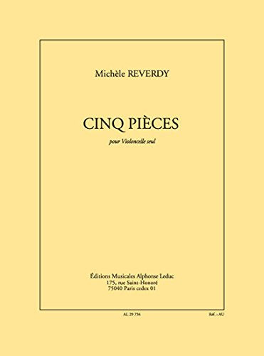 Reverdy: cinq pieces (15') pour violoncelle seul book