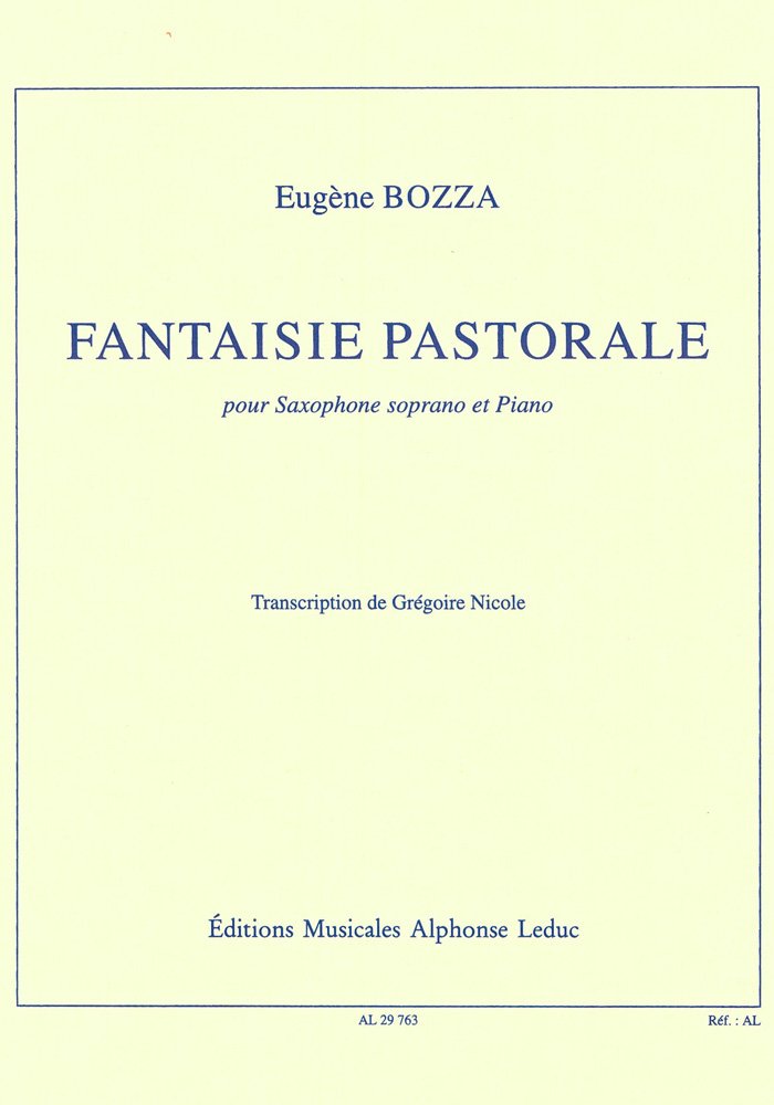Fantaisie pastorale op 37 arr nicole sop sax/pno book