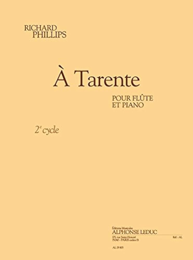 À tarente (cycle 2) (3'10'') pour flûte et piano. book