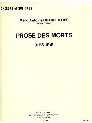 Marc-antoine charpentier: prose des morts 'dies ir ' (choral) book
