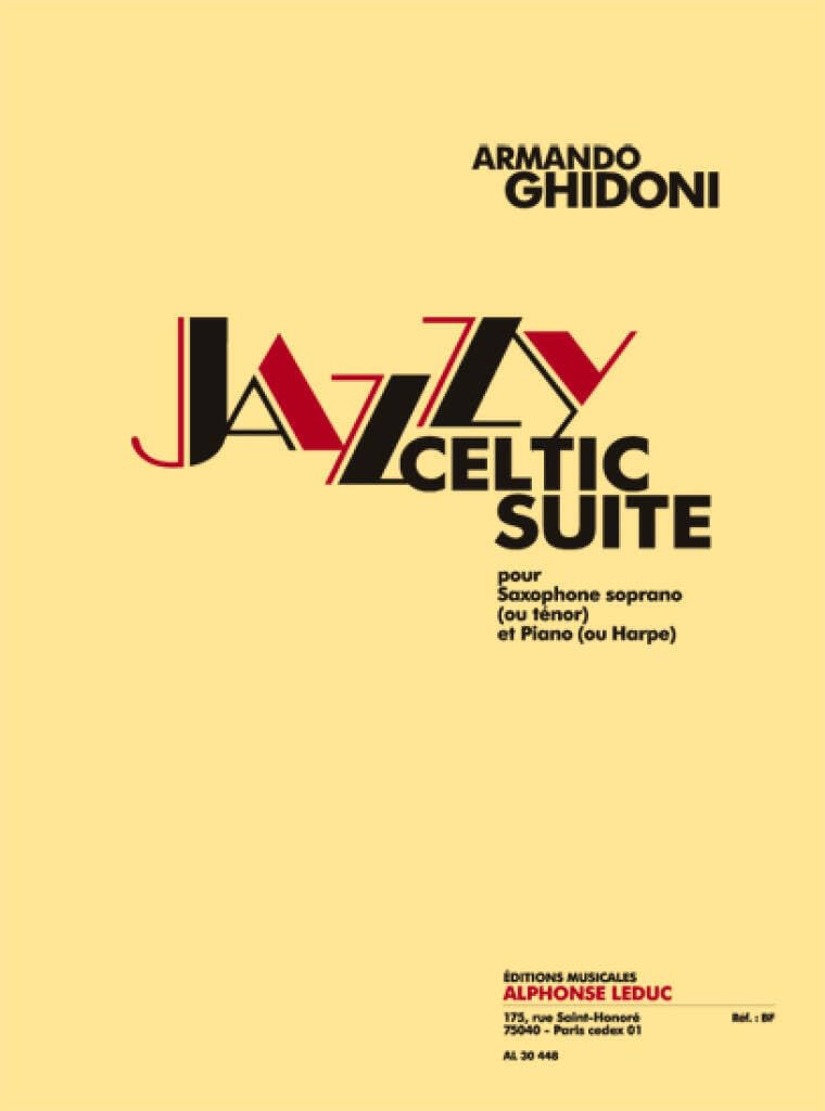ARMANDO GHIDONI: JAZZY SUITE CELTIQUE Sheet Music