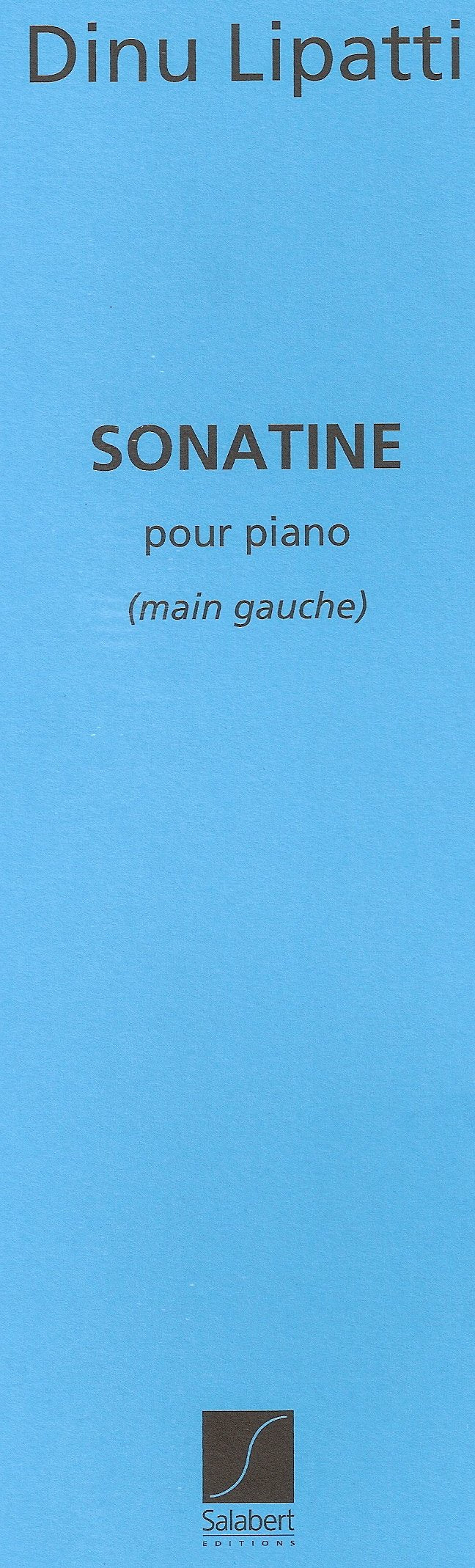 SONATINE, POUR PIANO (MAIN GAUCHE) PIANO Arts & Music