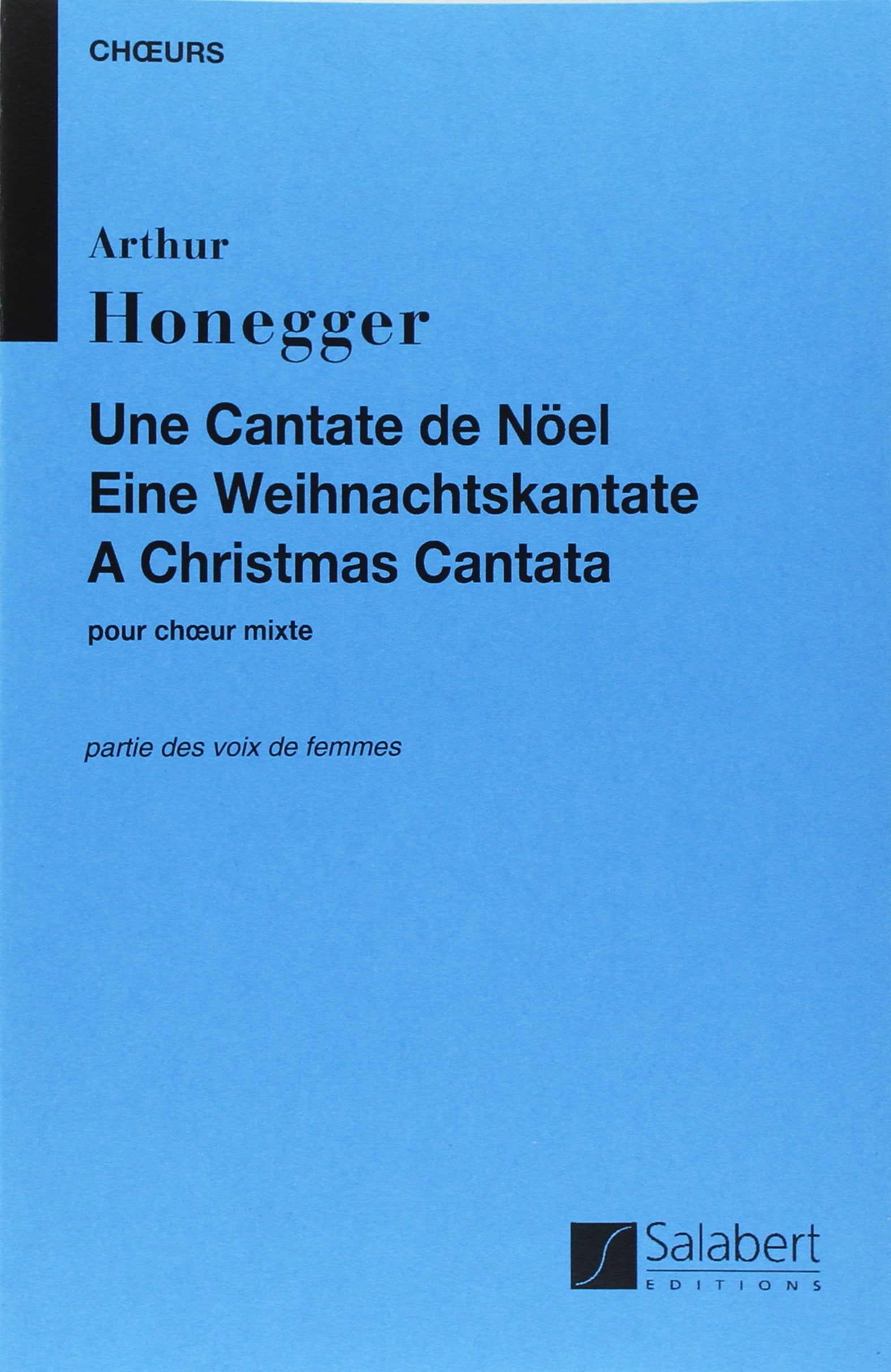 UNE CANTATE DE NOEL VOIX DE FEMMES CHANT Sheet Music