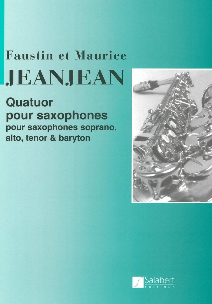 Quatuor pour saxophones partition et parties musique d'ensemble-partition+parties separees book