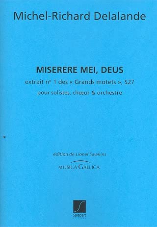 Miserere mei deus s27 grds motets v.1 soli chant book