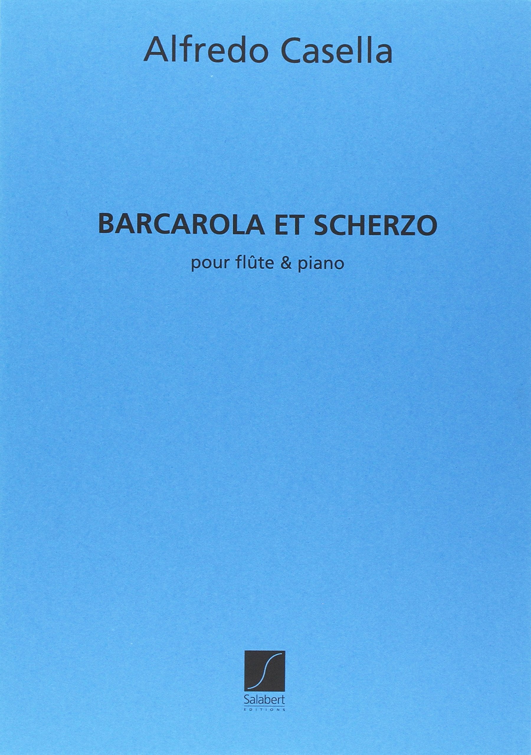 Barcarola et scherzo flute-piano flute traversiere book