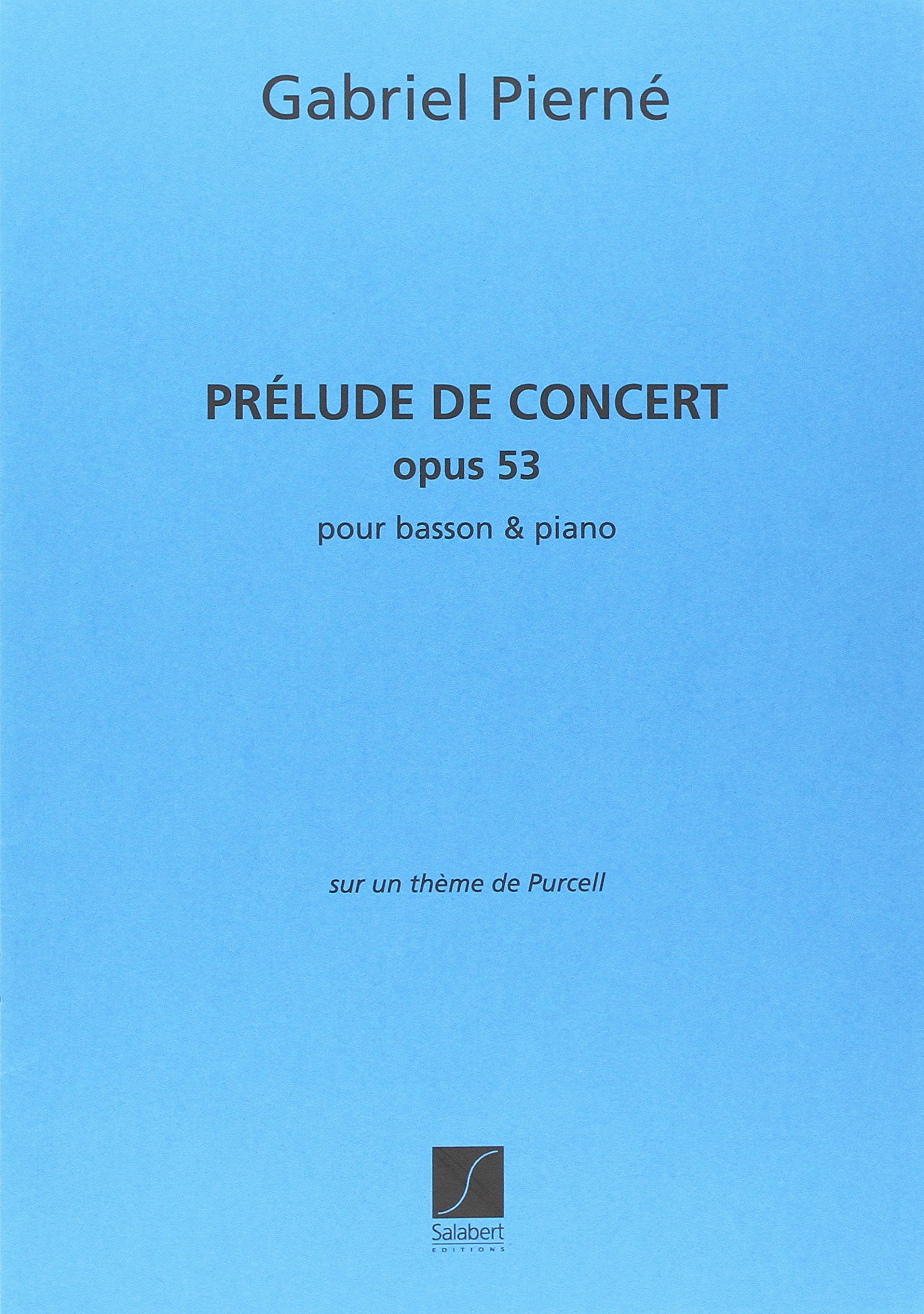 Prelude de concert, op. 53 basson book