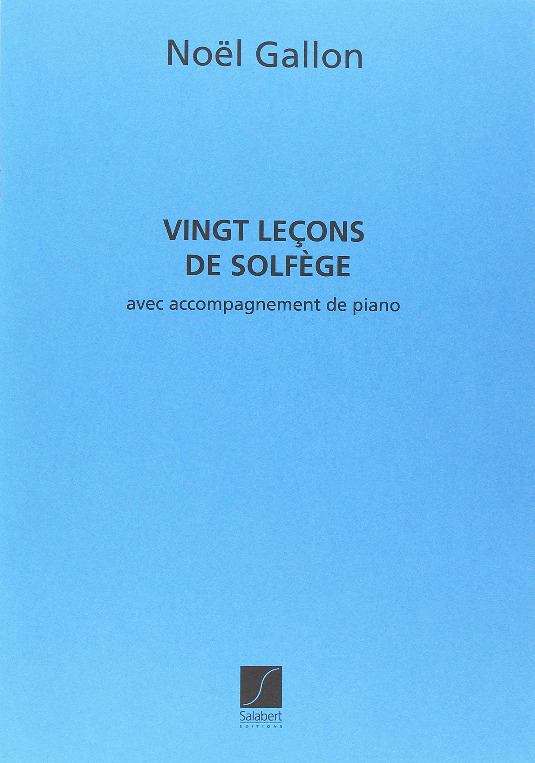Solfege en vingt lecons, avec accompagnement de formation musicale book