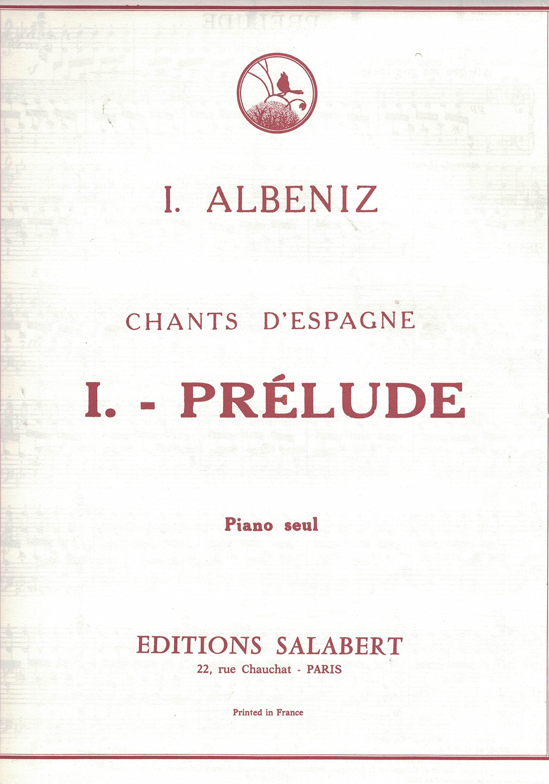Prelude chant d'espagne n 1 piano piano book